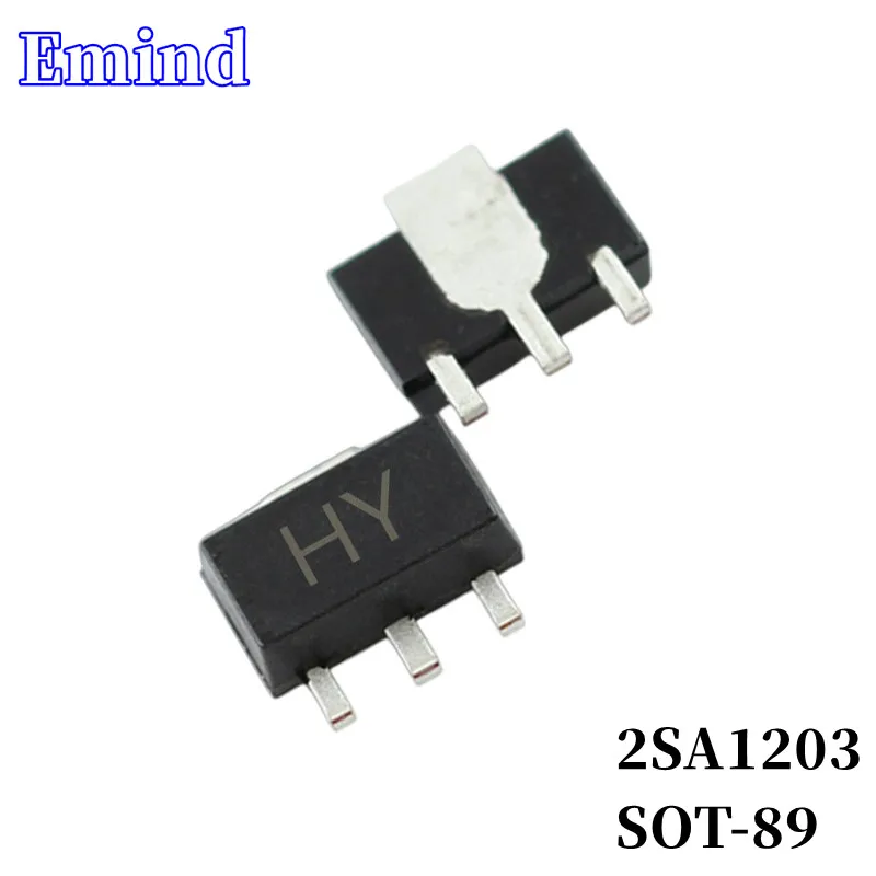 100 шт., 2SA1203 SMD, транзисторный отпечаток SOT-89 Silkscreen HY Type PNP 30 В/1,5 a биполярный усилитель, транзистор 100 шт., 2SA1203 SMD, транзисторный отпечаток SOT-89 Silkscreen HY Type PNP 30 В/1,5 a биполярный усилитель, транзистор