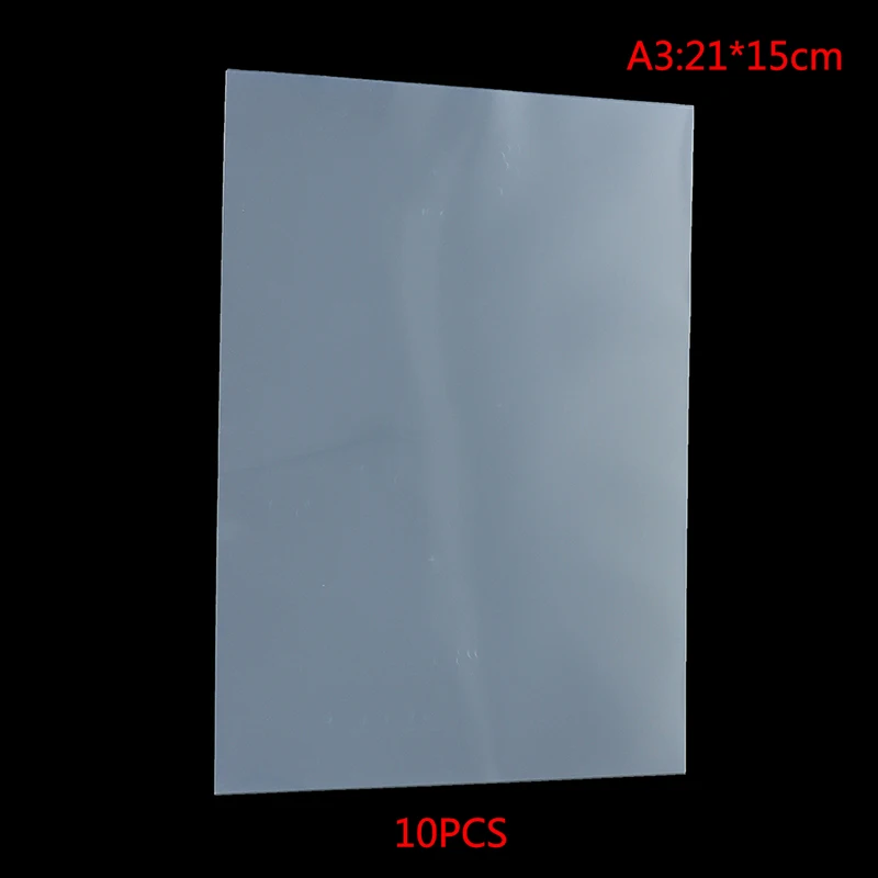 Прозрачная пленка A3 A4 A5 для струйной и лазерной печати 10 шт