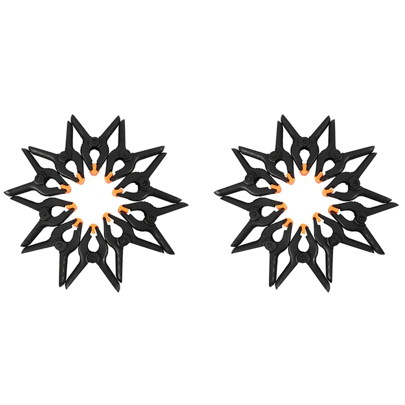 

20Pcs Woodworking Clamps Spring Clamp A-Shape Plastic Wood Clips Hardware Woodworking Tools 4 Inch