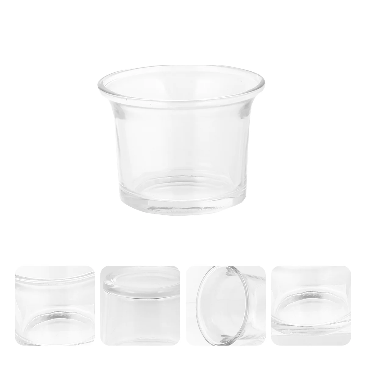 

10pcs Transparent Holder Votive Stand Making Cups Clear Votive Holders