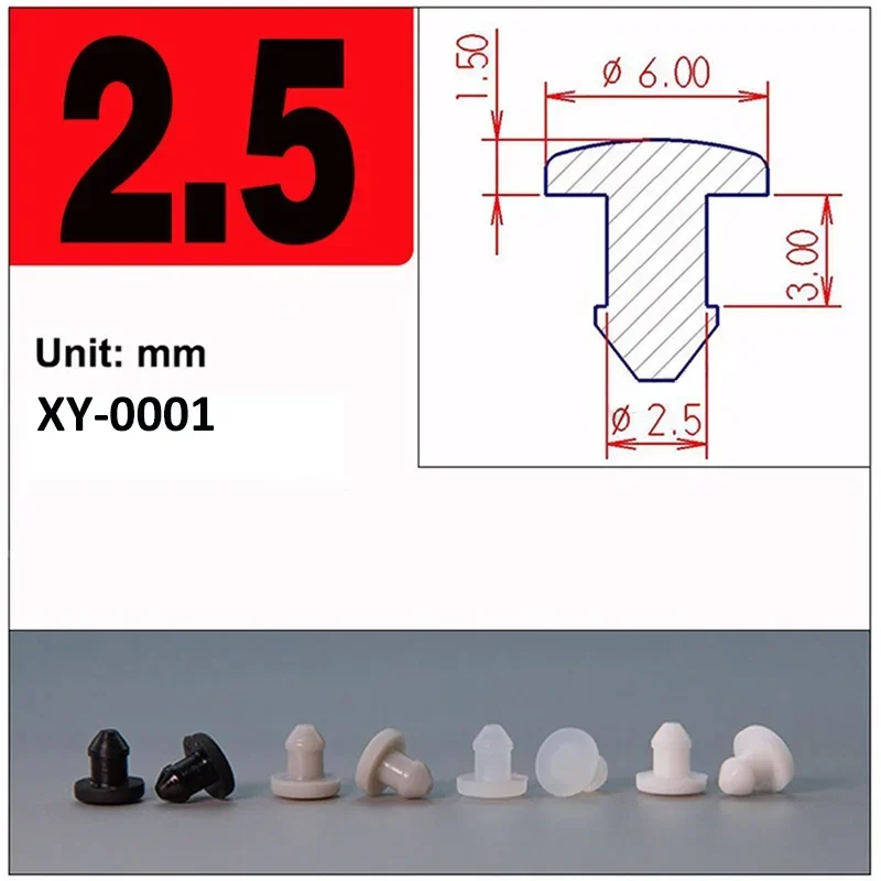

Заглушка для отверстий, серое силиконовое резиновое уплотнение, Т-образная прокладка, вставки, заглушки, торцевые заглушки, пробка 2,5–30 мм