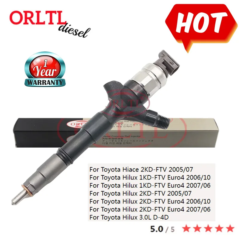 095000-8290 Форсунка с общей топливной магистралью 23670-0L050 дизельные автозапчасти
