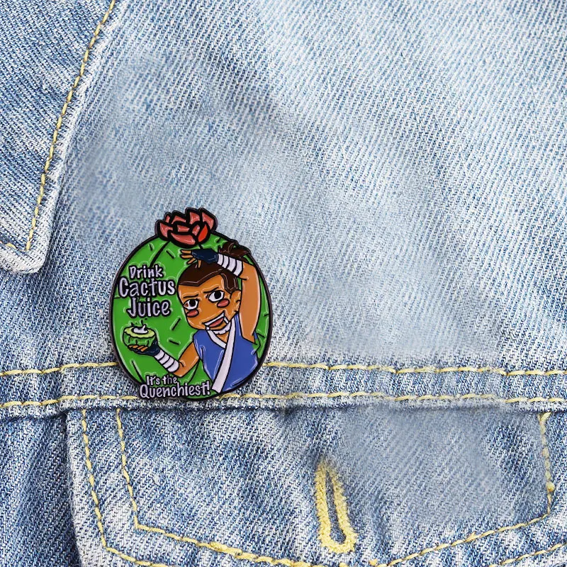 Напишите кактус сок Sokka рюкзак с нашивками эмалевые булавки Аватар Last airbдеры