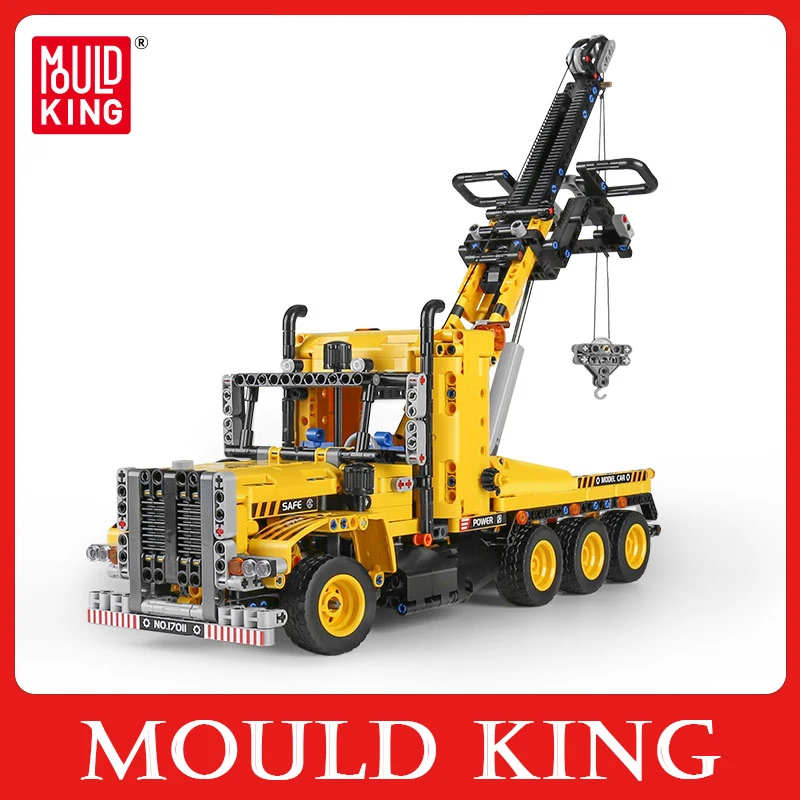 

MOULD KING Building Blocks The High-Tech City MOC Tow Truck Model Assembly Bricks Road Trailer Toys For Kids Christmas Gifts