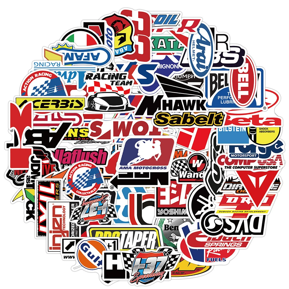 

10/30/50/100PCS Racing Car JDM Graffiti Modification Stickers Motorcycle Luggage Skateboard Cool Waterproof Decal Sticker Toy