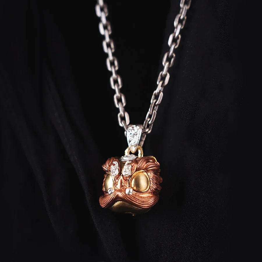 Новинка подвеска для танца льва латунная мужчин и женщин ожерелье пар подарок на