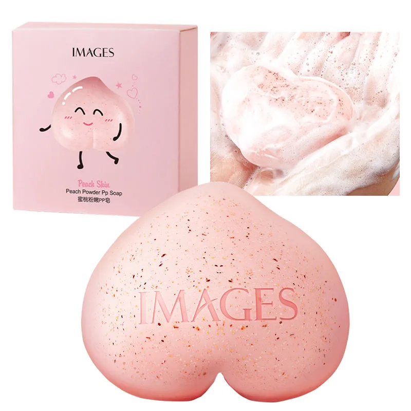 Персиковый скраб для ухода за телом мыло ягодиц богатые пузырьки пены очищающая