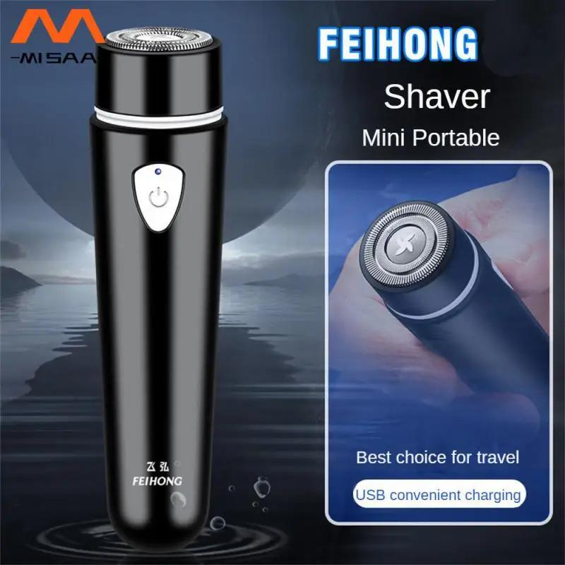 

Mini Electric Travel Shaver For Men Pocket Size Washable Electric Razor Mens Rechargeable Portable Cordless Shaving Beard