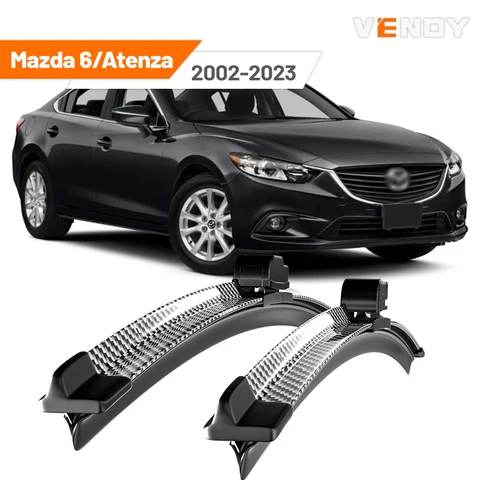 Mazda 6 Atenza GG GH GJ GL Щетки Стеклоочистителя Переднего Стекла Из Углеродного Волокна, Черные 2002-2023, Набор Из 2 Шт.