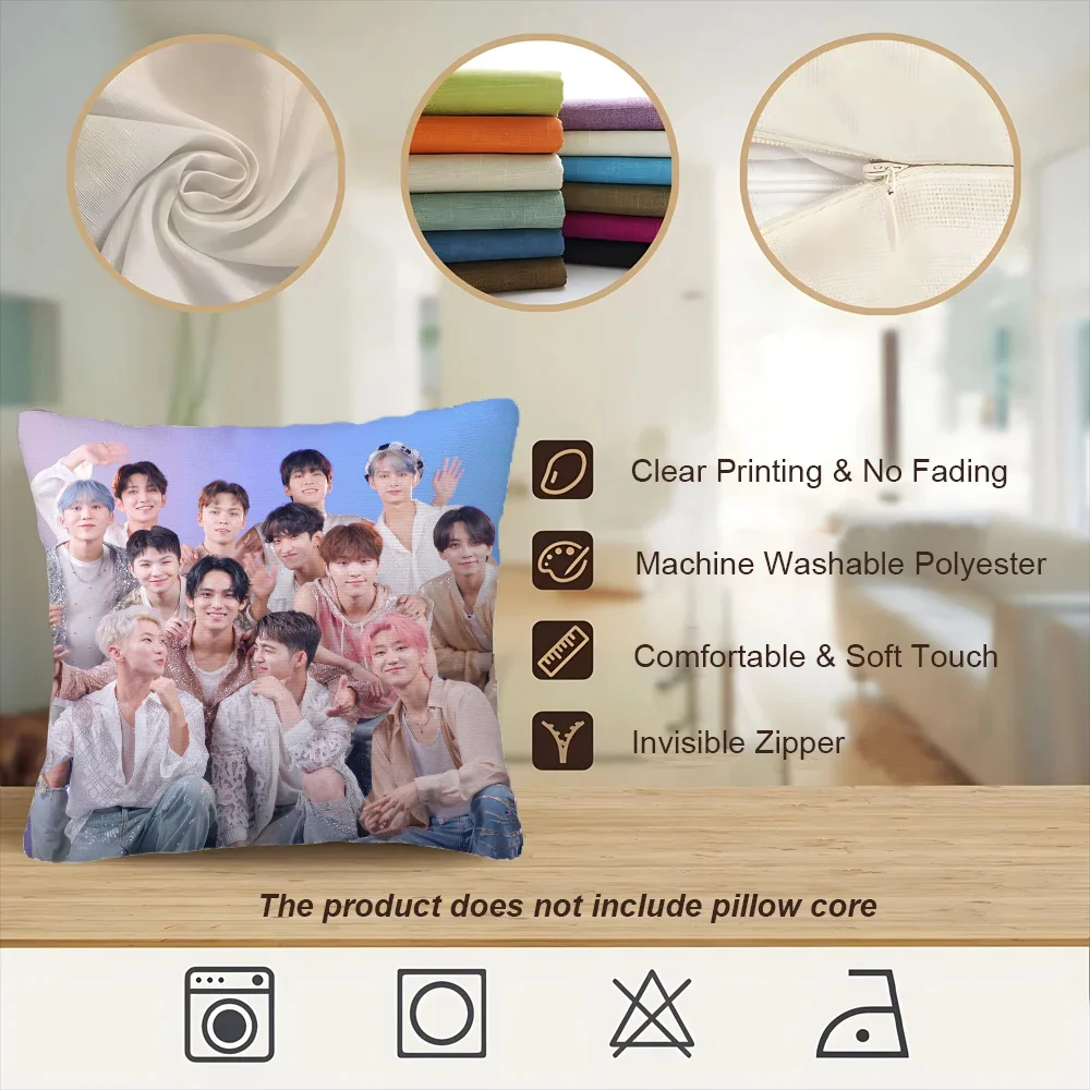 K-pop Декоративные Чехлы На Подушки Квадратные Полиэстеровые Наволочки Для Дивана