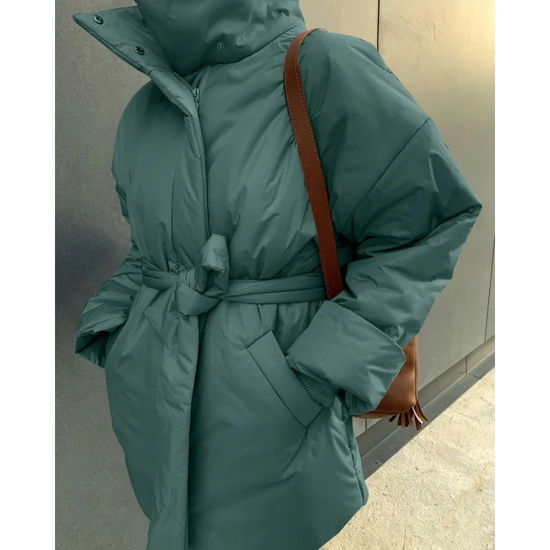 Long Coats Cotton Padded Winter Coat Female Casual Pocket Women Coat Padded Clothes High Quality Handmade