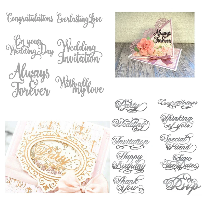 Штамп для резки металла подходит Рождества DIY альбом скрапбукинга 3D украшение