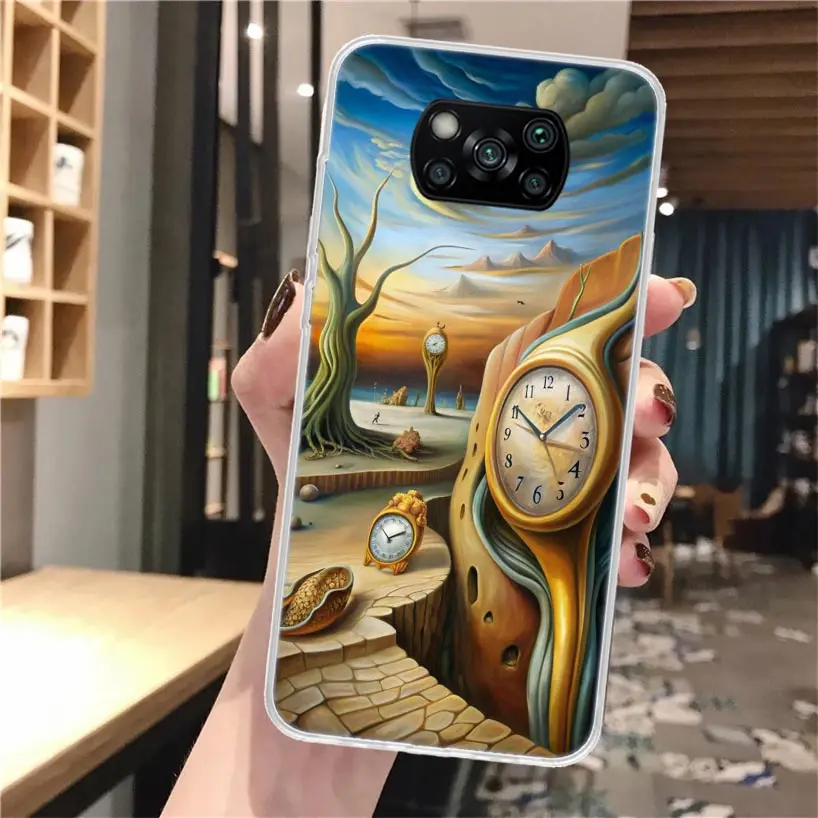 Силиконовый чехол Salvador Dali Art для телефона Xiaomi Poco X3 Nfc X5 X6 X7 F6 F5 Pro M5S M5 X4 F4 GT M4 M3 F3 F2 F1