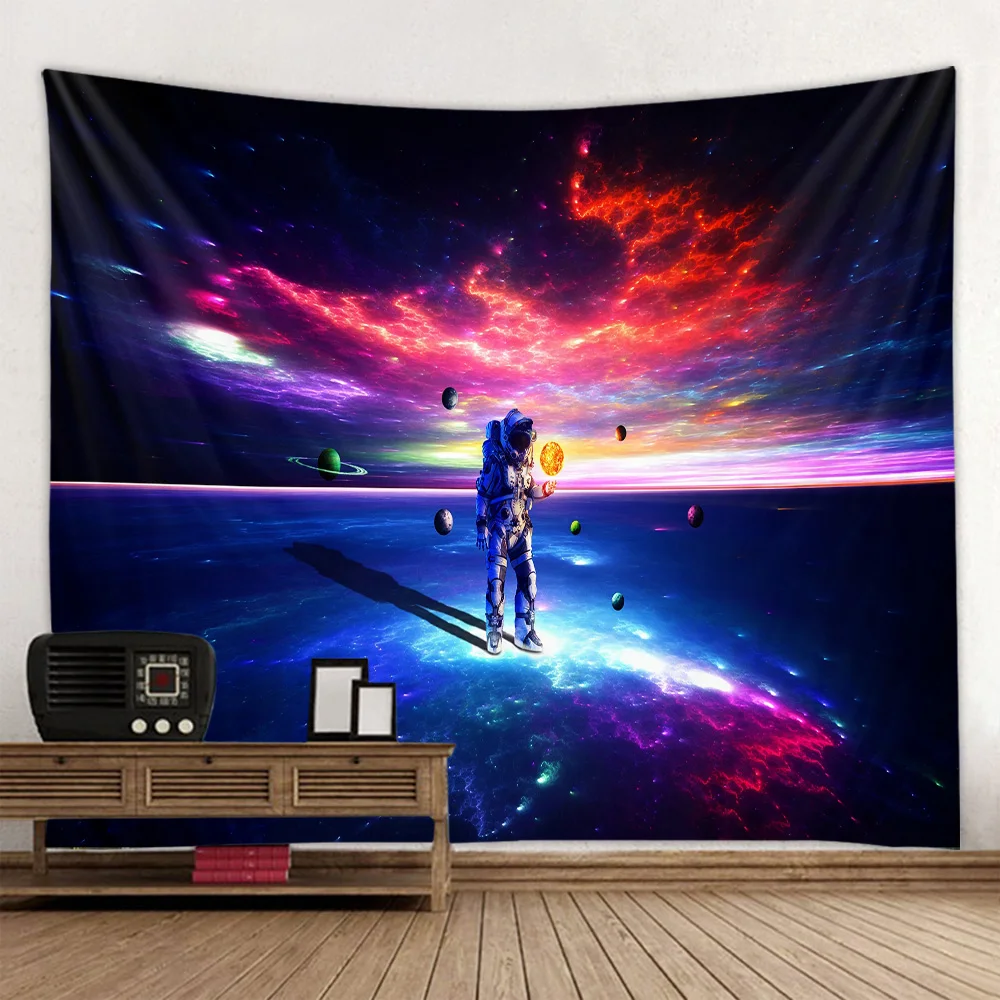 

Alien astronaut tapestry eco-friendly print scene decoration wall covering