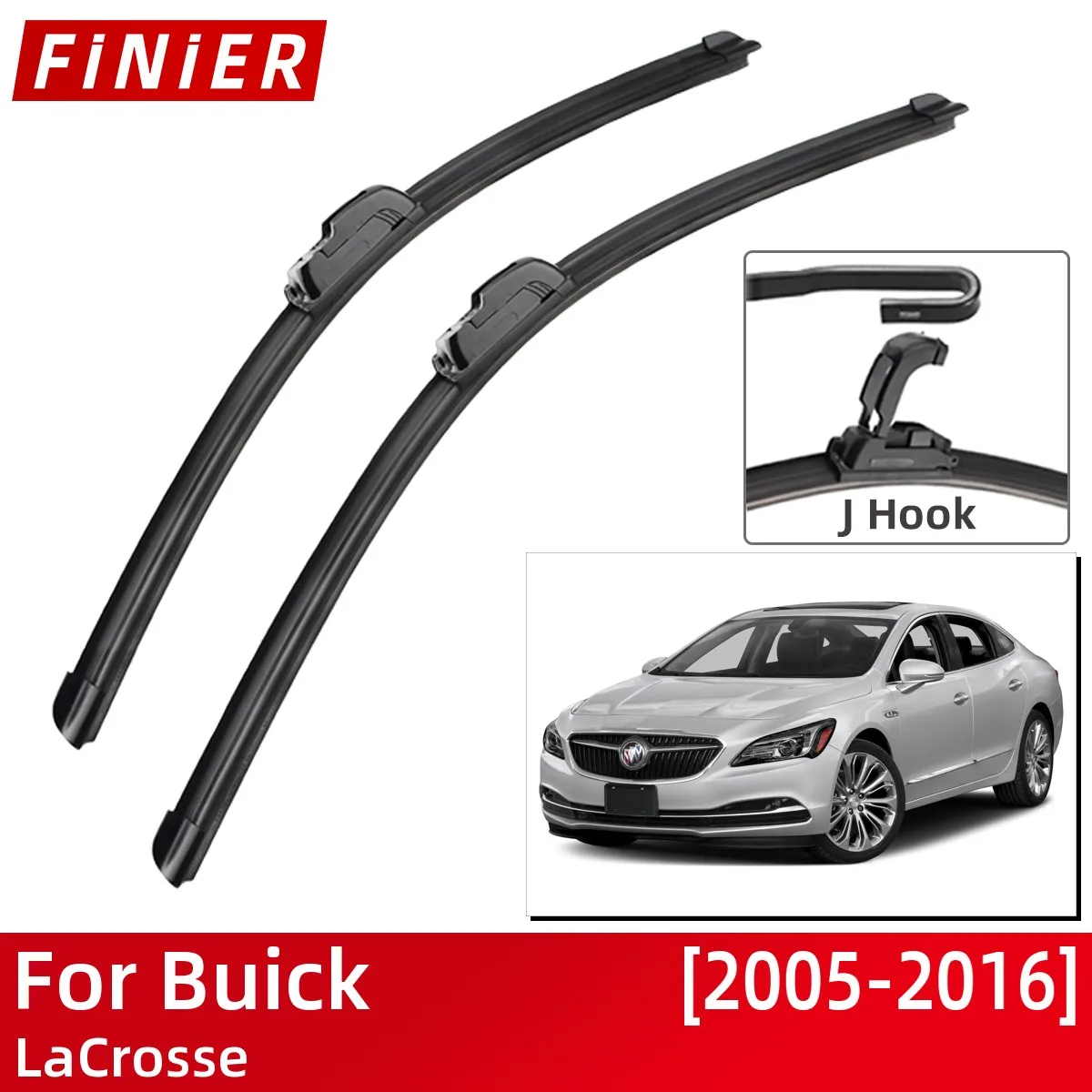 

Щетки стеклоочистителя передние для Buick LaCrosse 2005-2016, J-образные