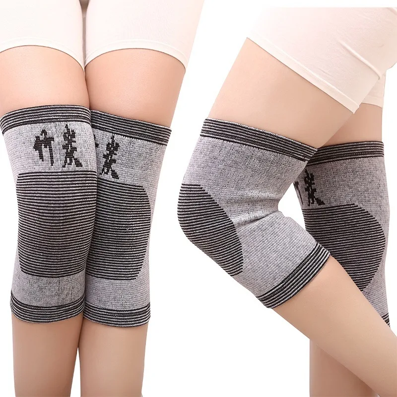 

Warm men's and women's knee pads breathable and traceless bamboo fiber knee pads sports knee pads elderly joint knee pads