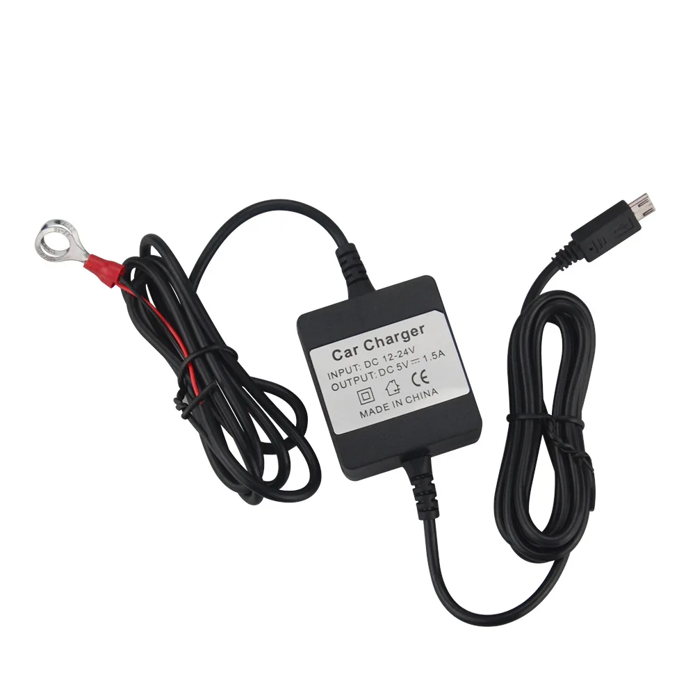 Автомобильное зарядное устройство 12 В, мини-набор для зарядки с жестким проводом для TK905 TK915 TK909 TK911 TK109, GPS-трекер, GSM-локатор, трекер в режиме реального времени