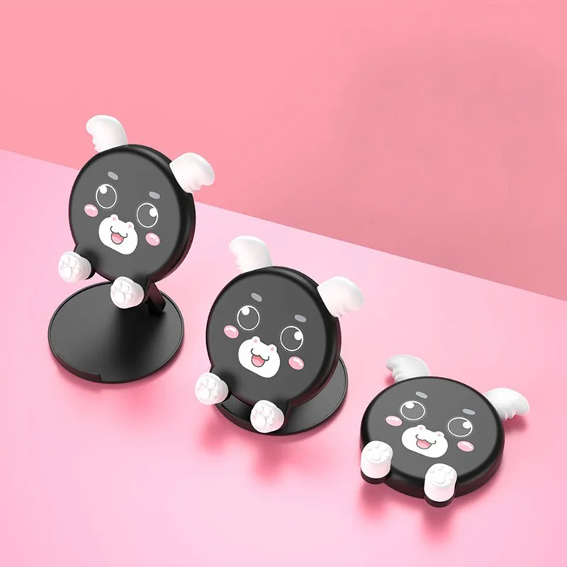 cute pig tiger foldable phone holder desktop cell phone stand universal adjustable foldable desktop table tablet holder stand free global shipping