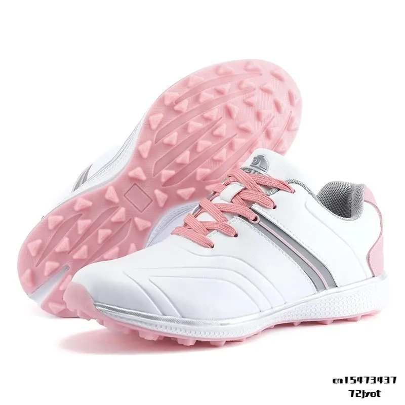 

New Women Golf Shoes Waterproof Lightweight Ladies Walking Golfing Sneakers Pink Blue Comfortable Golf Trainers for Women