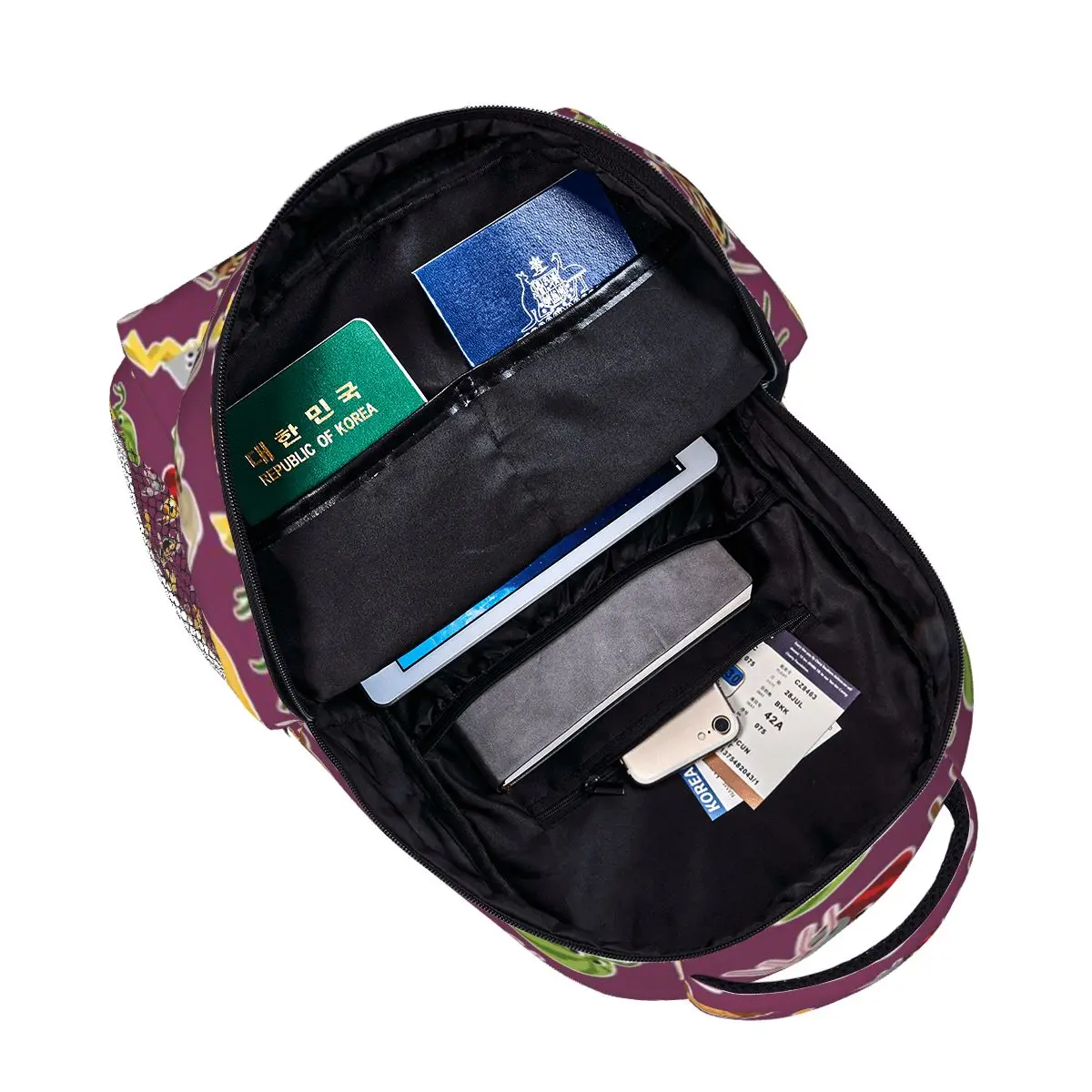 Пакет Bugsnax Веер-арт жуки закуски узор сумка для книг один Повседневный Рюкзак