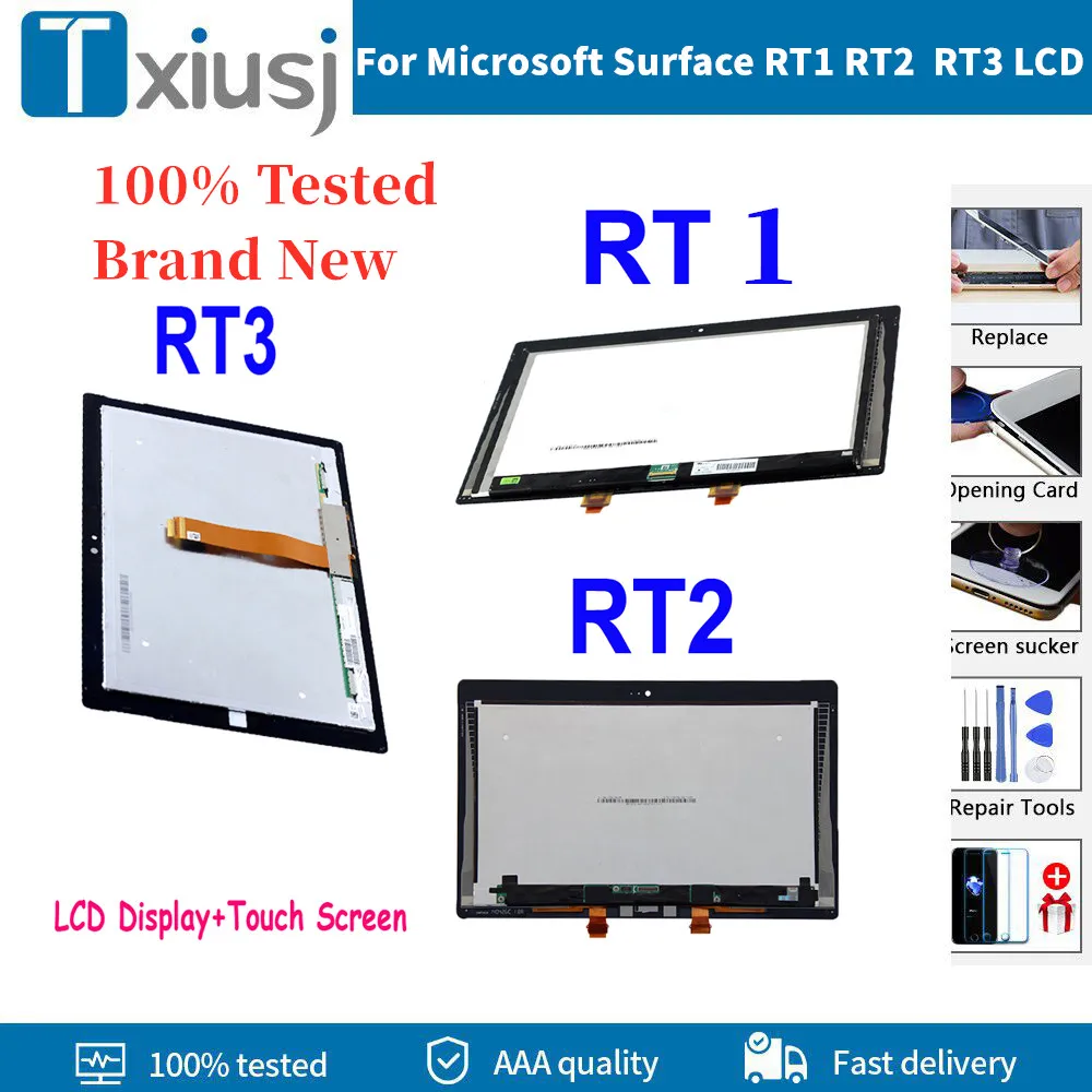 

AAA+ 100% Tested LCD For Microsoft Surface RT RT1 1516 Surface RT2 1572 Surface RT3 1645 1657 LCD Display Touch Screen Assembly