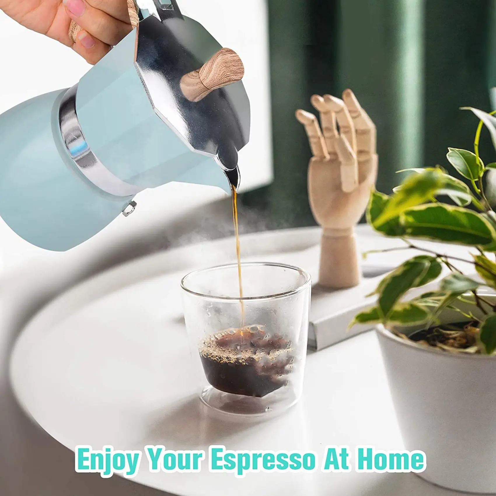 Кофеварка для эспрессо 3 чашки ручной кубинский Перколятор кофе Премиум Мока