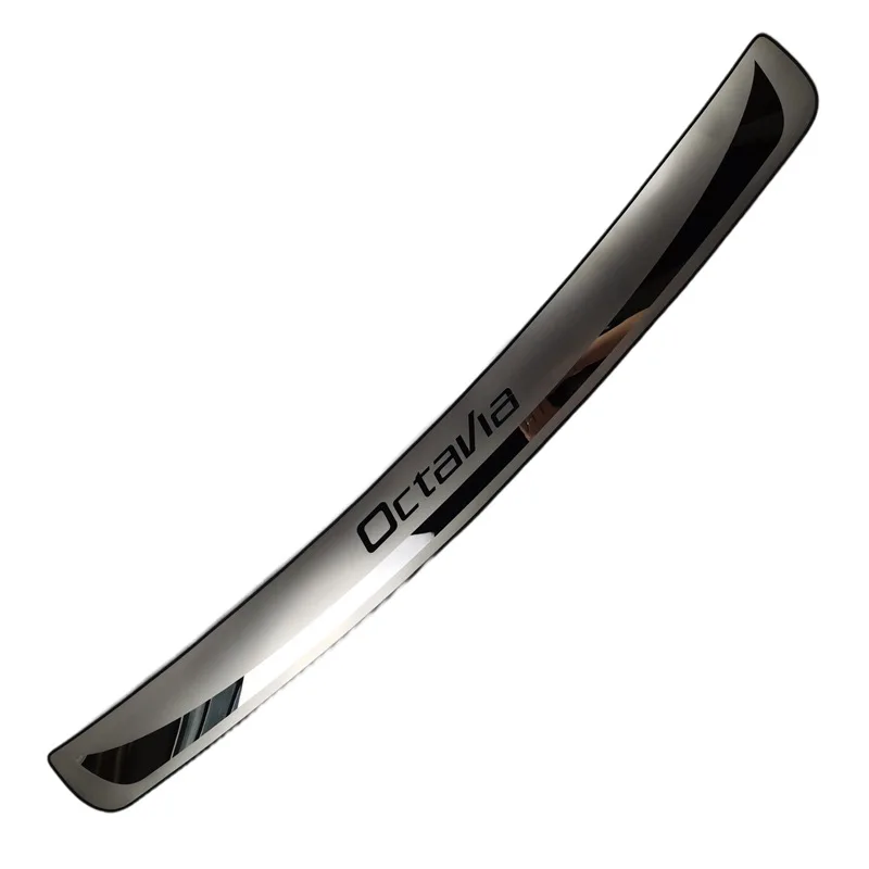 

Стайлинг автомобиля для Skoda Octavia 2014 -2017 A7 защитный бампер из нержавеющей стали для багажника задняя Накладка на порог