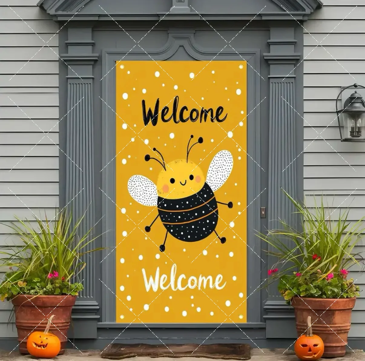 Мультяшная тема пчелы приветственный фон баннер пчелиные цветы фестиваль