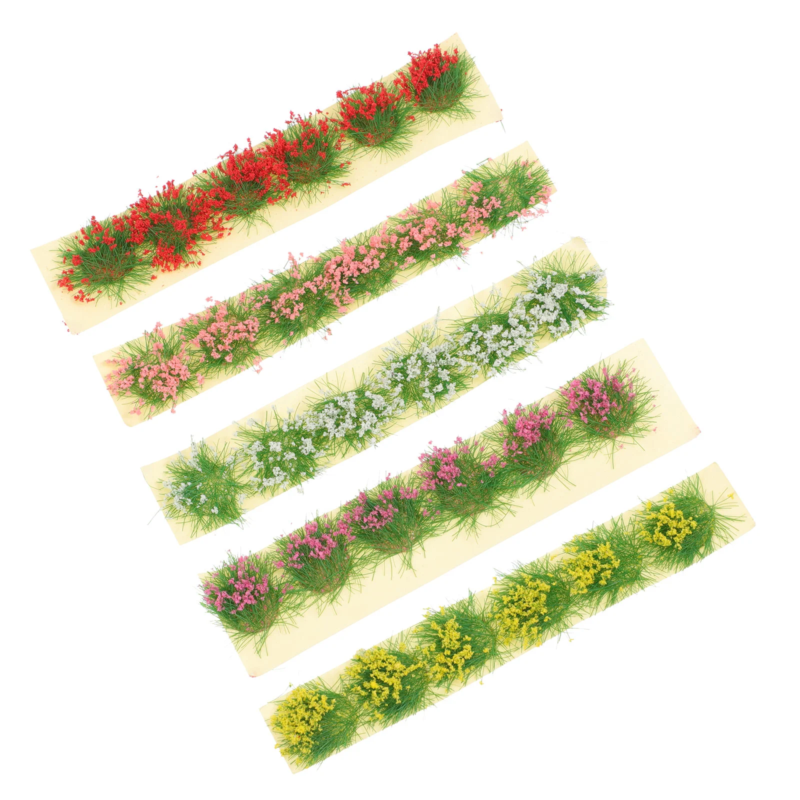 

5 Pcs Collection Micro Landscape Cluster Flowers Miniature Kit Succulent Bonsai Decor Plastic Ornament