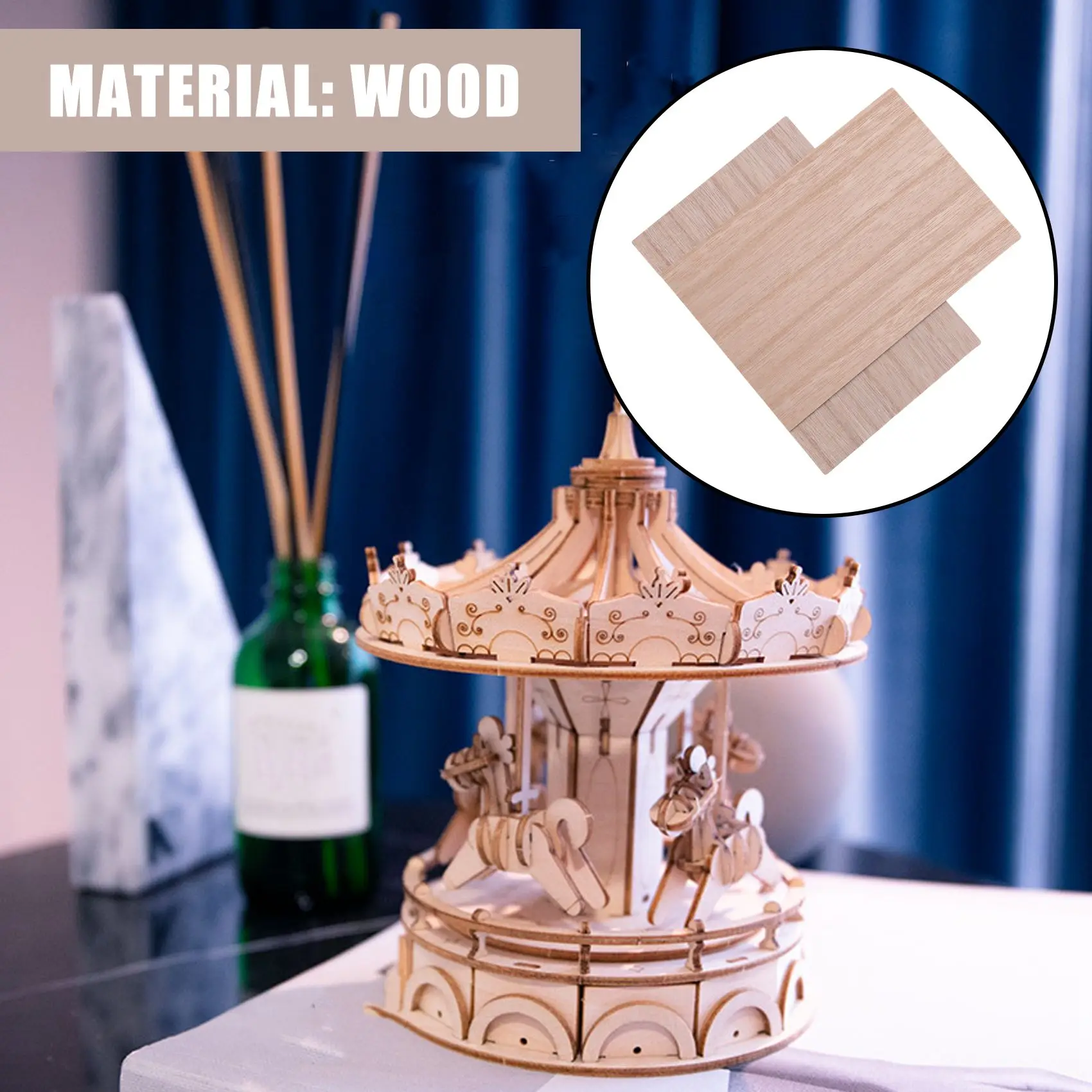 10 шт. деревянные листы 150*100*2 мм