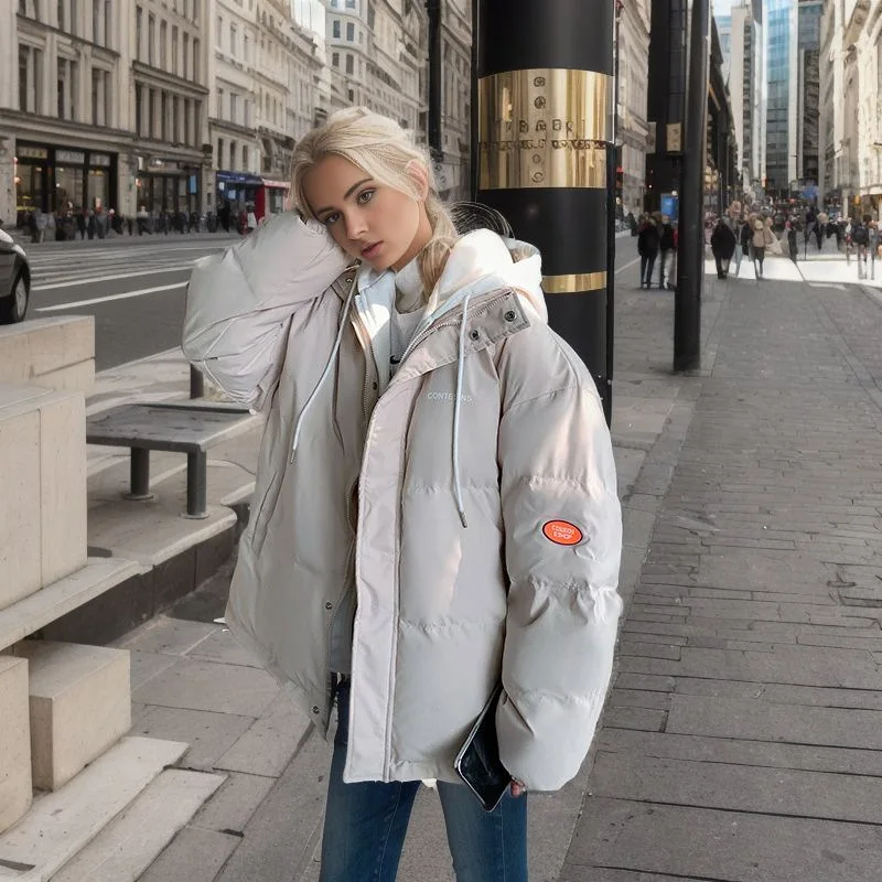 Женская стеганая куртка с капюшоном цвет в ассортименте