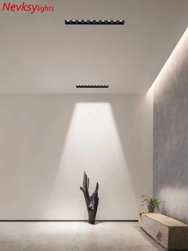 

Led Magnetic spotlight floodlight Living Room Recessed downlight Ceiling Narrow edge Spotlight bedroom led ceiling light fixture