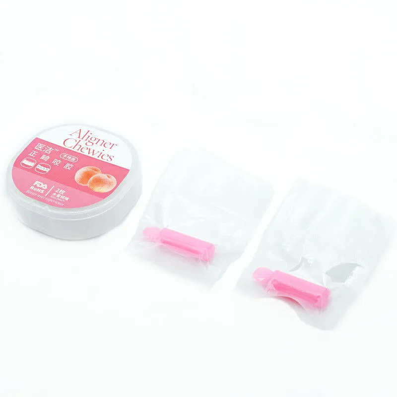

10Boxes Dental Aligner Chewies Mouth Tray Retainer Seater Invisible Braces 5-Flavor