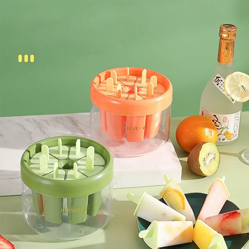 

Ice Cream Mold Ice Cream Popsicle Mold Homemade Ice Cream Popsicle Easy Demolding Ice Cubes Household Ice Box Kitchen Accessorie
