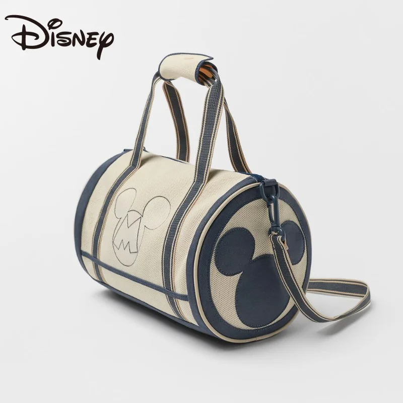 Disney 2023 New Canvas Bowling Ball Mickey Print Large Capacity Ladies Messenger Bag Crossbody Bags for Women