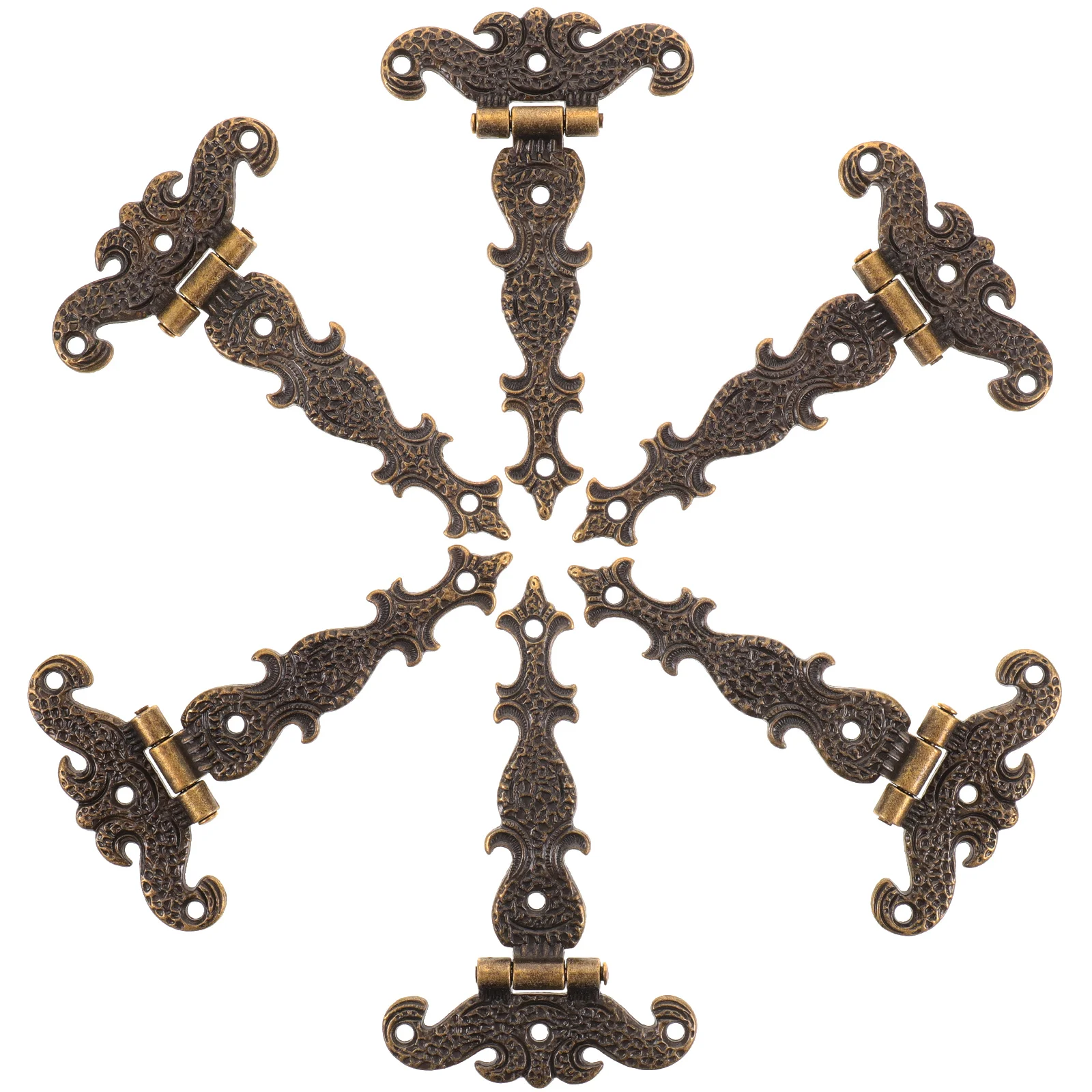 

6pcs Tiny Tool Box Vintage Metal Hinges Small Hinges For Crafts Hinges Jewelry Box Hinge