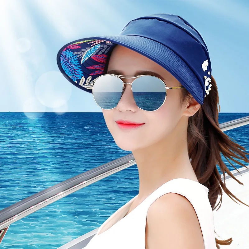 

Шляпа Женская Солнцезащитная Складная с широкими полями, Пляжный головной убор с защитой от ультрафиолета, для отдыха летом, 2022