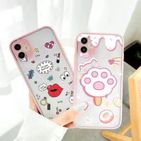 funny cartoon painting phone cases for iphone 7 8 plus se 2020 13 12 11 pro max mini x xr xs max fashion shockproof hard covers