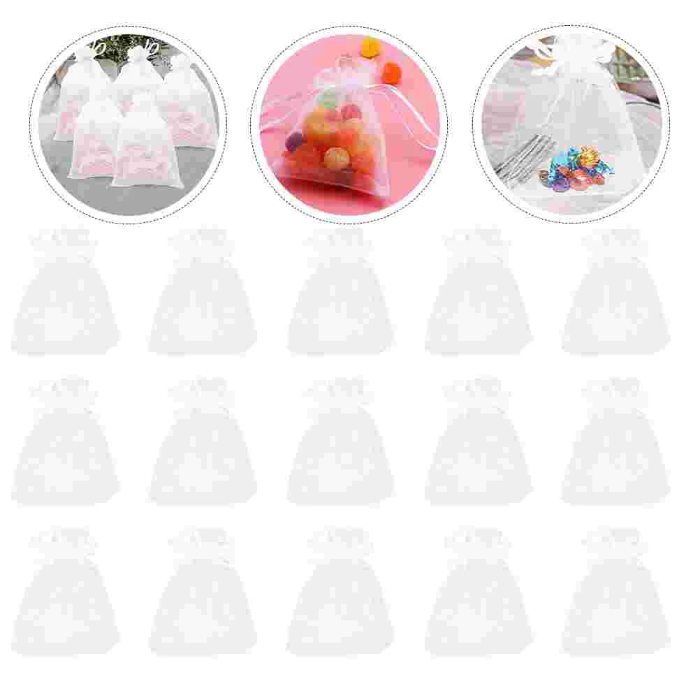 

Candy Holder Welcome Bags Gift Pouches Drawstring Wedding Favor Guests Bridal Party Presents Medium Size