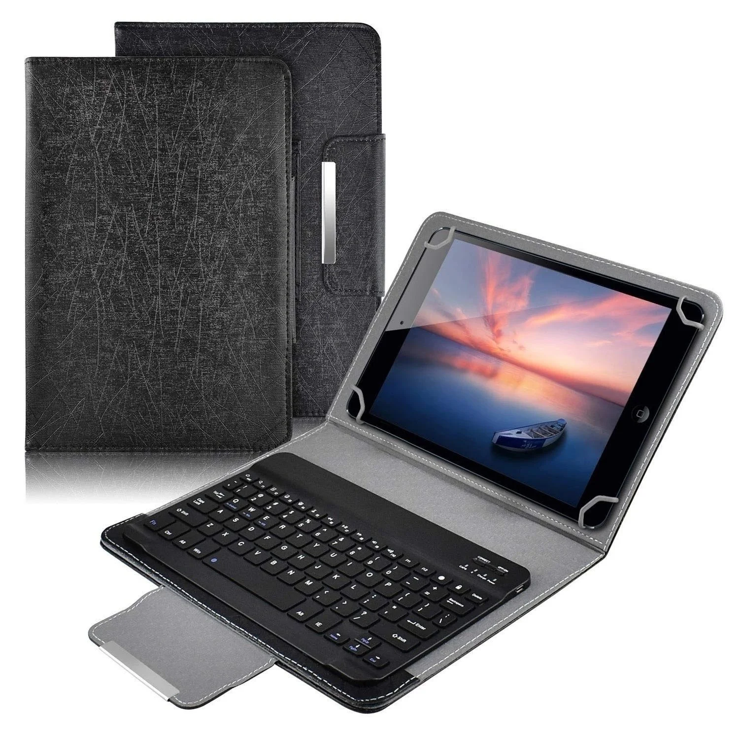 

Wireless Bluetooth Keyboard For Tablet PU Leather Case Stand Cover For Pad 7 8 Inch 9 10 Inch For IOS Android Windows Recommend