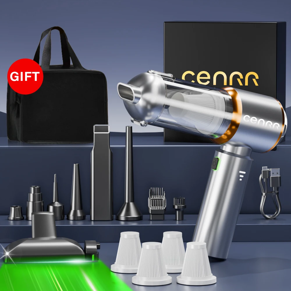 CENRR 2025 НОВЫЙ автомобильный пылесос Мощный мини 998000 Портативный пылесос PA для бытовой техники, ручной вентилятор, автомобильный очиститель