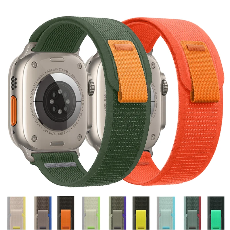 

Ремешок trail loop для apple watch, браслет для iWatch series 7 6 5 3 se ultra 8 45 мм 44, 49 мм 44 мм 40 мм 41 мм 42 мм 44