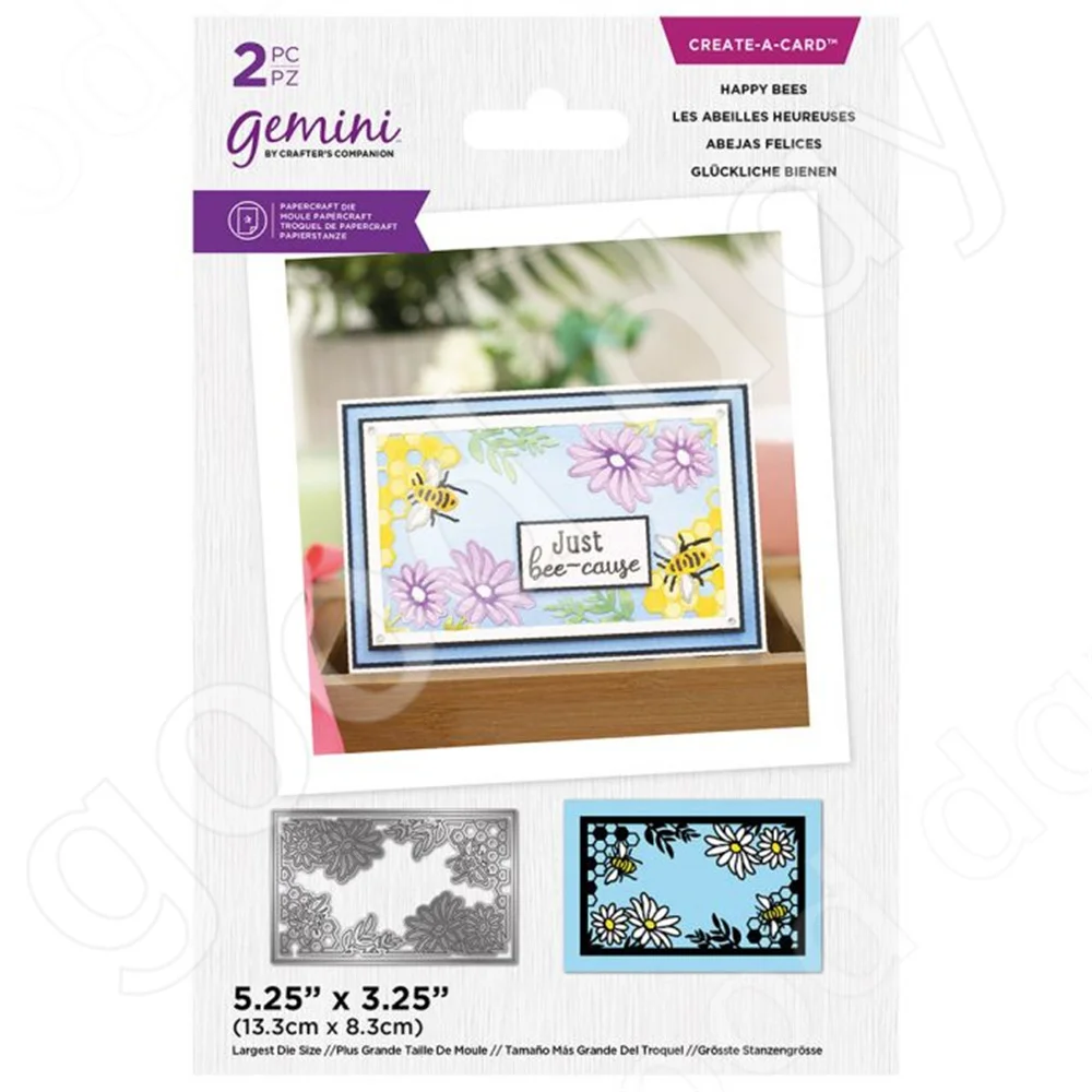 

Arrival 2022 New Happy Bees Cutting Dies Scrapbook Diary Decoration Embossing Template Diy Greeting Card Handmade