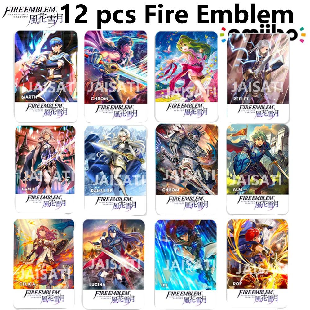 Новейшие полные Блокировка огня 12 шт. блокировка карты amiibo трех домов NFC-карта для