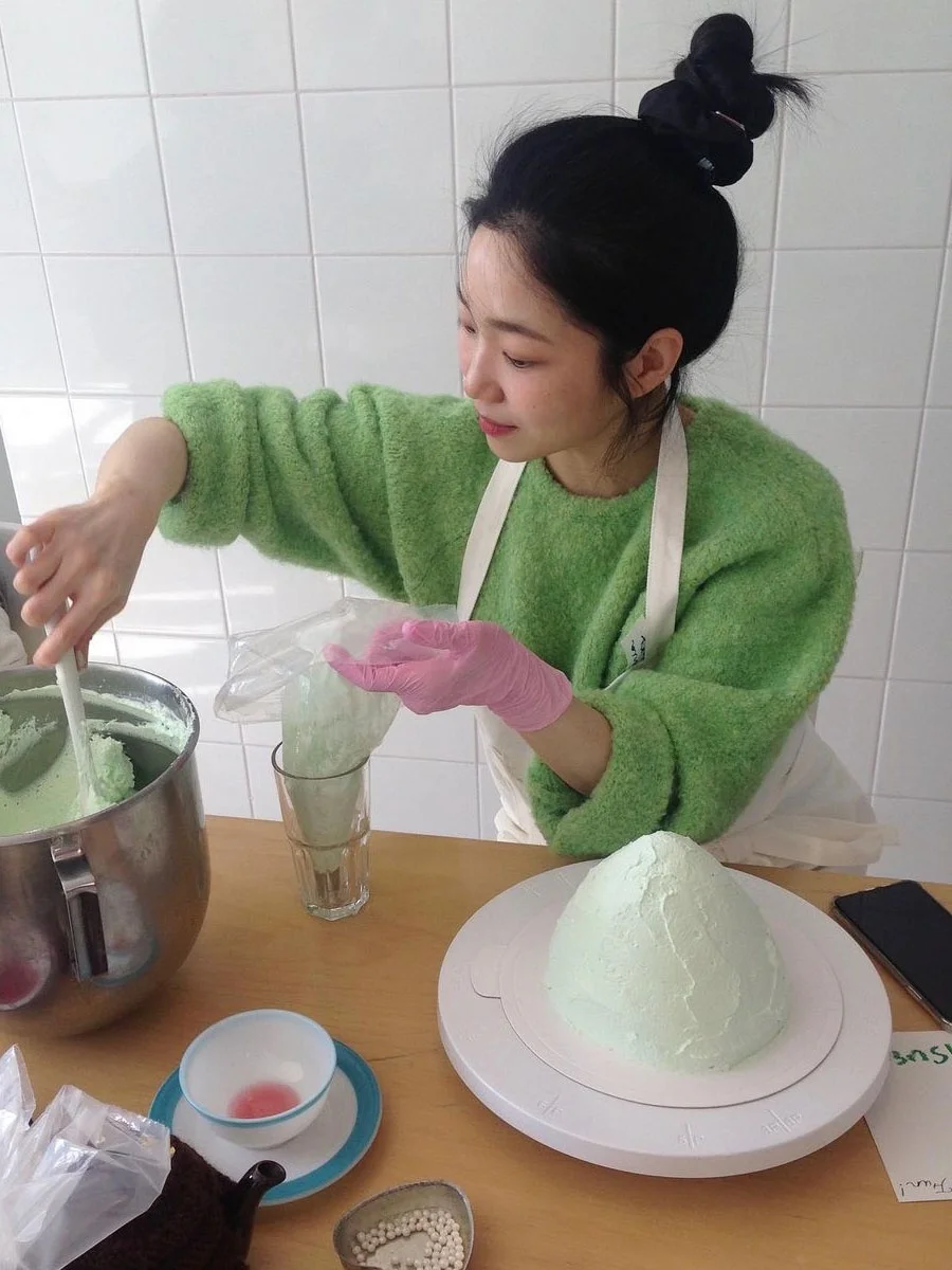 [Nana] Южная Корея Overdueflair Женский свитер с коротким круглым вырезом Свободный