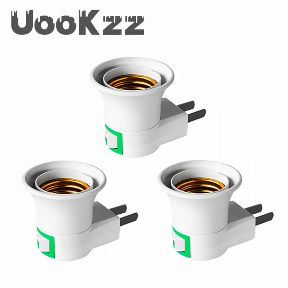 3 шт. адаптер для лампы E27 в AC 220 В