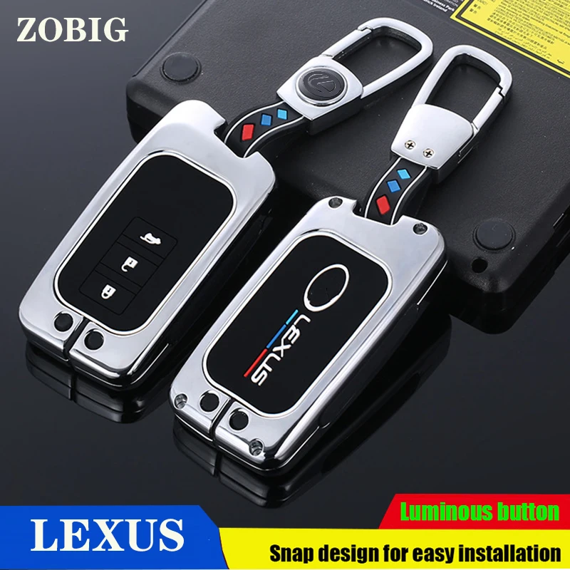 

Металлический Чехол ZOBIG для автомобильного ключа, чехол для Lexus RX300 200T NX200 NX300H ES250