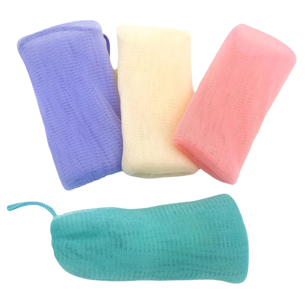 

4 Pcs Preservation Bag Soap Foaming Mesh Travel Storage Savers for Bar Bags Bars