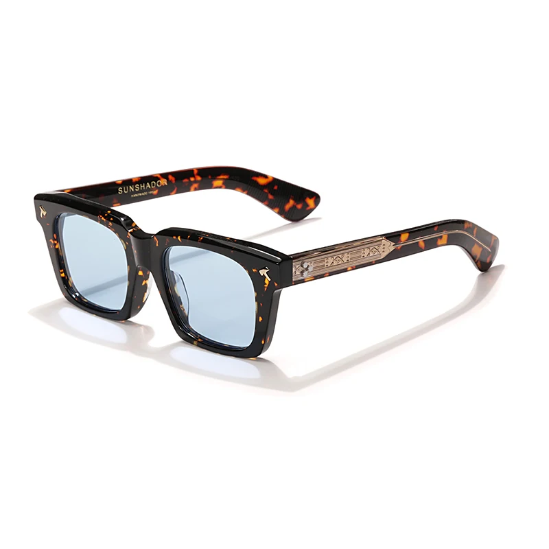 Роскошные брендовые солнцезащитные очки мужские ацетатные ручной работы