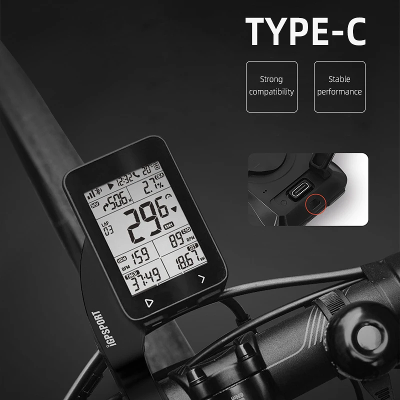 I GPS-порт iGS320 велосипедный компьютер беспроводной IPX7 Bluetooth GPS водонепроницаемый ANT